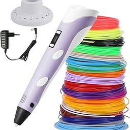 PiedPiper Imagine & Innovate 3D Pen with LCD Display with Filament Adventure【with Adaptor】【Pack of 1】-31