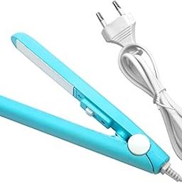 MeeTo mini straightener for women girls | mini hair straightener for baby hair with travel box | best for stylish hairs/best for saree setting | multi color-image-76