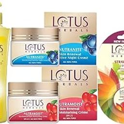 Lotus Herbals Winter Kit Nutramoist Cream_50g + Nutranite Cream_50g + Cocoacaress Daily Hand & Body Lotion_250ml + Strawberry Lip Balm_5g ( Set of 4 )-image-100