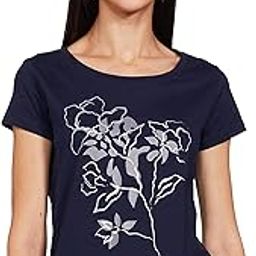 Women's Cotton Regular Fit Printed Round Neck T-Shirt-image-88