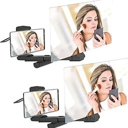 DRUMSTONE ( Buy ONE GET ONE ) Folding Mobile Phone Screen Magnifier | 2-3X Enlarger for Enhanced Viewing | I Gift for Elders & Movie Buffs- 15 Years Warranty-1