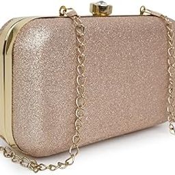 PU Stylish Fancy Designer Wedding Party Classy Trendy Gold Chain Strap Crossbody Clutch For Women & Girl-image-31