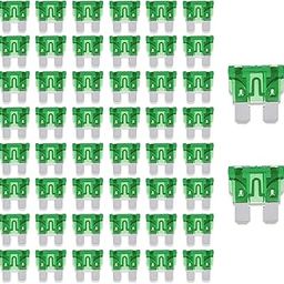 BOJACK 50 Pcs 30A Standard Automotive Fuses (ATO/APR/ATS) 30 AMP Car Fuses 32V (12/24V) Blade Fuse for Car Truck-picture-16