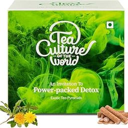 Tea Culture of The World Power Packed Detox Tea | Removes Toxins And Improve Blood Flow | Lemongrass And Ginger | Improves Digestion And Boosting Immune System, 16 Count, 32 Gram-image-19