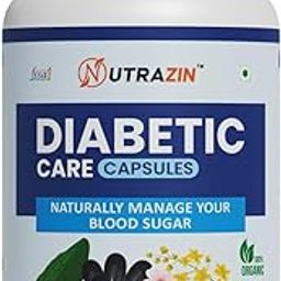 Diabetic Care Capsules | 100% Natural & Organic | Herbal Sugar Control Supplement | 60 Veg Capsules | Supports Healthy Blood Sugar Levels-image-98