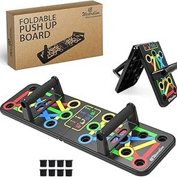 Wearslim Professional Push Up Board For Men, Multi-Functional 10 in 1 Pushup Board Fitness Equipment Push Up Bar For Home Pushup stand Gym Equipment For Men and Women-10