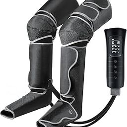 Magma Air Compression Leg Massager with Handheld Controller, 3 Massage Mode and Intensity for feet, Calf and Thigh, Corded Electric, Black-image-21