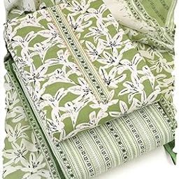 Women's Cotton Blend Unstitched Printed Dress Material-49