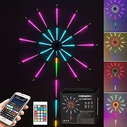 MIRADH Copper Smart App Remote Control Firework Led Strip Light Firework Launch Effect Music/Mic Sync Rgb Color Changing Led Strip Light For Diwali Lights For Decoration For Home(5V, Usb Powered)-image-32