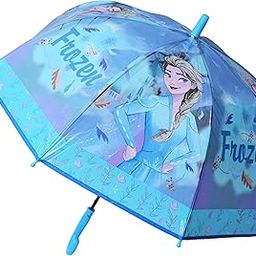 Frozen Elsa Transparent Umbrella, Princess Dome Shape Umbrellas for Children Doll Umbrella for Kids Girls, Cartoon Theme Princess Umbrellas Chatri for Kids for Rain-49