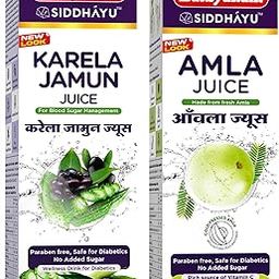 Baidyanath Karela Jamun Juice for Diabetes 1 ltr| + Amla Juice for Hair Growth 1 ltr | Diabetic Care | Controls Blood Sugar |Rich Source of Vitamin C for Skin & Hair Health-21