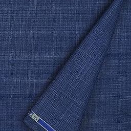 JHABAK'S Unstitched Trouser Fabric for Men Poly Viscose Self Design Material 1.30m Pant Piece Cloth (Blue, Free Size)-16