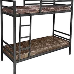 s k grill art Wrought Iron Metal Bunk Bed for Adults Matte Black (3.5 x 6 feet)-26