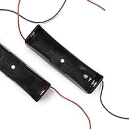 Mifra Electronics | Single Cell Lithium Battery Holder – for 3.7V li-ion Plastic case with Lead Wire Hard pin Spring Retention – 2Pcs-22