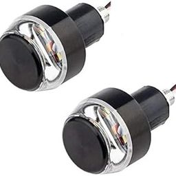 A4s Automotive & AccessoriesBike Handle Bar LED Turn Signal Indicators Dual Color Bulb For All Motorbikes (Set of 2, Blue)-image-30