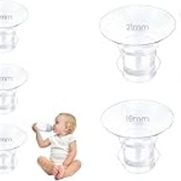 SNOWIE SOFT® 5pcs Breast Pump Accessories for Breast Pump Flange Inserts Suit for Medela Spectra 24mm Shields Flanges Breast Shields Shaped Around You for Comfortable and Efficient Pumping X 2-image-43