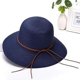 Summer Medium Brim Floppy with Ribbon Beach Straw Hats for Women-image-41