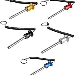 THE STYLE SUTRA® Weight Stack Pin with Pull Rope Locking Cable Gym Equipment Replacement Part Yellow 8mmx80mm|1 Weight Stack Pin-26