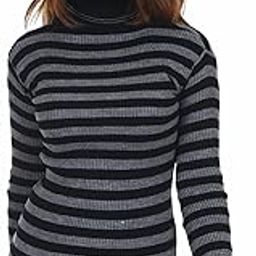 Women's & Girls Strip Super Warm Woolen Full Sleeves High Neck/Inner/Skivvy/Sweater/Pullover for Winters. Pack of 1-image-35