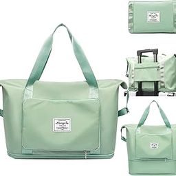 Nylon 42 Cms Imported Travelling Bag for Women/Convertible Travel Luggage/Duffle Bags/Foldable-Expandable Handbags/Waterproof Travel Companion Luggage Bag (Duffle Pouch -Light Green)-image-95