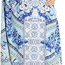 Kaftan Dresses for Women,Beach Kaftan Coverups,Hawaiian Coverups for Women,Long Beach & Swimsuit Coverups,Plus Size African Caftan Dress,Moroccan Style Loungewear Blue M-27
