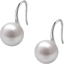 925 Silver Stylish Pearl Earrings for Women | 92.5 Sterling Silver & Brilliant Lustre Pearls | Lovely Gift-image-78