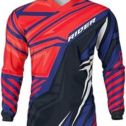 woopme® Bike Rider Jersey Boy's and Men's Full Sleeve V Neck Off Road Printed Biker Rider Jersey Clothes Sports Tshirt-image-54
