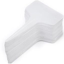 Bolt 100Pcs 10Cm X 6Cm Plastic T-Type Plant Shrub Tree Seeds Tags Markers Nursery Garden Labels Pot (White)-image-86