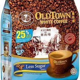 Old Town White Coffee Less Sugar 3 in 1 Instant Premix White Coffee Packet ( 15 X 35g ), 525g-image-41