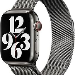 O Ozone Milanese Loop Strap Compatible with Apple Watch Series 10 | Ultra 2 | 8 Ultra | 9 | 8 | 7 | 6, 49/46/45/44/42/41/40/38mm Single Magnetic Stainless Steel Replacement Wristbands for Women Men-image-32