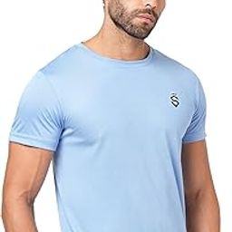 Round Neck Moisture Absorbing Performance Half Sleeve Slim Fit T-Shirt for Men | Quick Dry Technology | Light Weight & Breathable Fabric | Ideal for Indoor & Outdoor Physical Activity-10