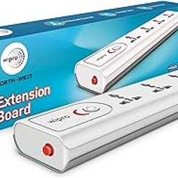 Wipro Extension Board with 4 Universal Sockets & 1 Master Switch | Spike Guard with Indicator | 2 mtr Long Cord | Overload Protection | Multiplug Powerstrip for Home, Office | Grey & White, 220 Volts-27
