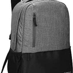 COSMUS Vogue Casual Laptop Backpack with USB Charger Port 46cm 26 Litre College Bag (GREY)-picture-29