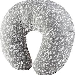 Zoliva Baby Feeding Pillow with Detachable Cover Breast Feeding & Nursing Pillow Newborn, Infant Support for Baby and Mom Cradle 0-24 Months Breastfeeding Bottle(Zebra) (Grey - Leaf)-image-85