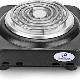 HM Electrical Radian Cooktop Powder Coated Metal Body Manual Induction Hotplate Cooktop Chula With 1 Year Warranty. Made In India (Mini Hotplate 1500 Watts, Black)-21