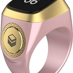 SKMEI Smart Ring Zikr 1 Lite Digital Tasbeeh Salat Bluetooth Waterproof Islam - Zikr 1 Lite (20 MM, Light Pink)-18