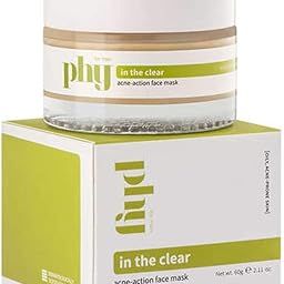 Phy Anti-Acne Face Mask for Oily Skin with Detoxifying Bentonite Clay, Acne-Fighting Green Tea & Lemon Peel extracts | No Sulphates, Parabens & Silicones | 60 g (Pack of 1)-image-96