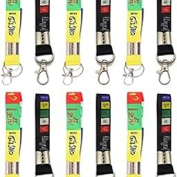 Tibetan Ladakh Prayer Words Lanyard Keychain,Keychain with Ring to Hold your Car, Bike, Home & Office Keys and with a Hook to Hold your ID Card (Multi color,Pack of 12)-image-86