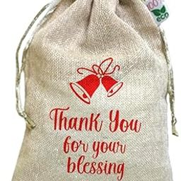 Jute Potli Bag, Occasion Gifting Bag, Return Gifting Bag (10X14Cm Set Of 50, Wedding Christian),Beige-22