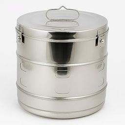 Premium Stainless Steel Dressing Drum – Sterilization & Storage Container for Medical Use 11" X 9"-14