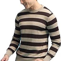 Piers Striped Sweater Tee Black-image-2