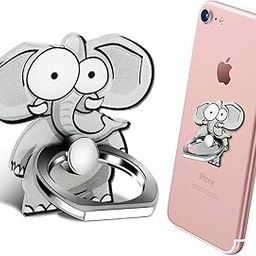 KolorFish Funky Animal 360 Degree Rotation with Mobile Phone Finger Ring Grip Holder Stand for All Mobile Universal Phone and Tablet (Elephant)-image-64