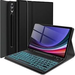 typecase Keyboard Case for Samsung Galaxy Tab S10+, S9+ & S9 FE+ (12.4 Inch) with 7-Colors Backlit, S-Pen Holder, 3 Viewing Angle, Magnetically Detachable Wireless Keyboard (NOT Fit S10 FE+)-image-17