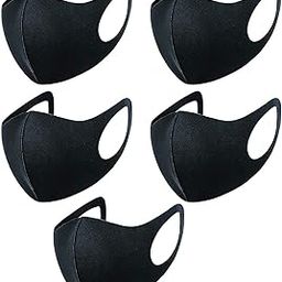 5 PCS Black Anti-Dust Fashion Face Masks – Reusable, Washable, and Perfect for Daily Protection-image-68