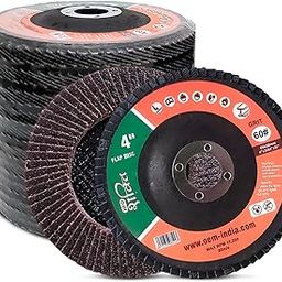 HPD Shakti Professional 4 Inch (100mm) Fiber Flap Discs – Grit 120, 5 Pack | Heavy-Duty Abrasive Grinding Wheels for Fiber, Durable Performance-19