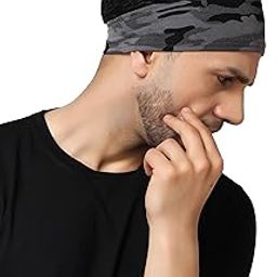 Multi Sports Headbands Moisture Wicking Workout Headband Sweatband for Running Cycling Football Yoga Hairband for Women and Men-20