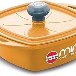 Hawkins Aluminium 0.75 liter Mini Casserole With Lid, Square Series Die-Cast Pan For Cooking, Reheating, Serving And Storing, Yellow (Mcsy75)-image-40