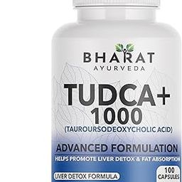 BHARAT AYURVEDA Tudca 1000mg - Liver Supplement with Milk Thistle | Bile Salt Supplement | (100 Capsules)-26