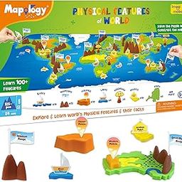 Imagimake Mapology Physical Features of World Map | 3D Puzzle & Construction Toy | Birthday Gift for Girls & Boys Ages 5,6,7,8,9,10,11,12 | DIY Science Kit for Kids-10