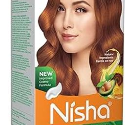 Nisha Creme Hair Color Golden Brown, Permanent Hair Colour for Women Men, No Ammonia, Ultra Soft Deep Shine, 100% Grey Coverage, 4.3 Golden Brown Hair Colour 120gm-15